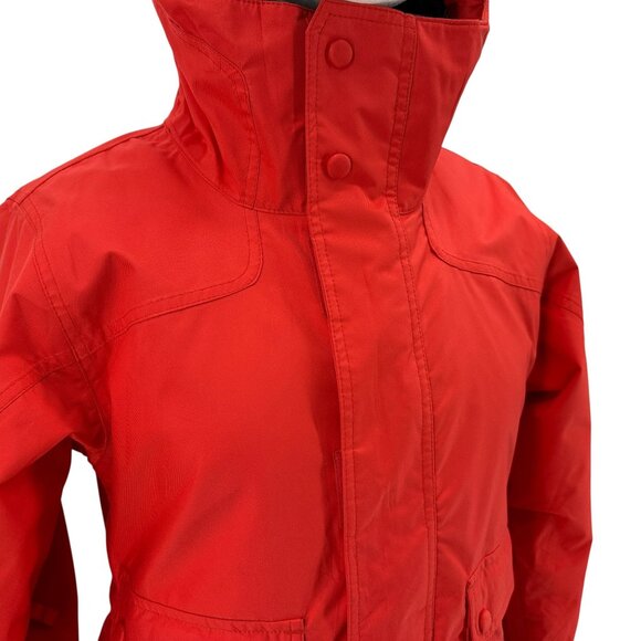 Burton Womens Large Jacket DryRide WMS Tabloid Hooded Zipper Ski Snowboard Coral - Picture 2 of 15